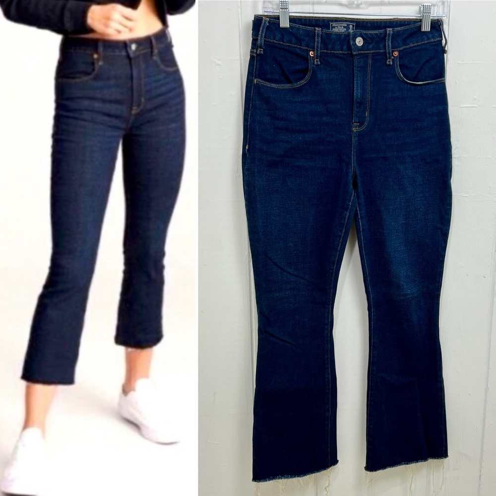 Abercrombie Long Simone High Rise Ankle Flare Jeans